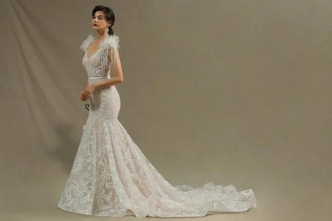 Designer wedding dresses mermaid | Lace wedding dresses online
