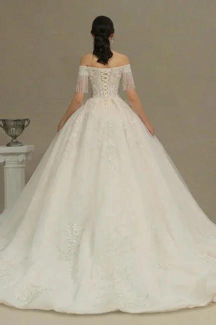 Elegant A-line wedding dresses | Wedding dresses with sleeves
