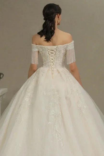 Elegant A-line wedding dresses | Wedding dresses with sleeves