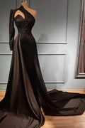 Elegant Evening Dresses Long Black | Prom dresses with sleeves