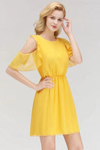 Elegant Mini Daily Casual Dresses Simple Tulle Sleeveless Evening Dresses
