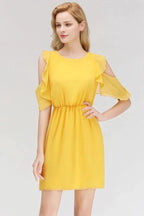 Elegant Mini Daily Casual Dresses Simple Tulle Sleeveless Evening Dresses