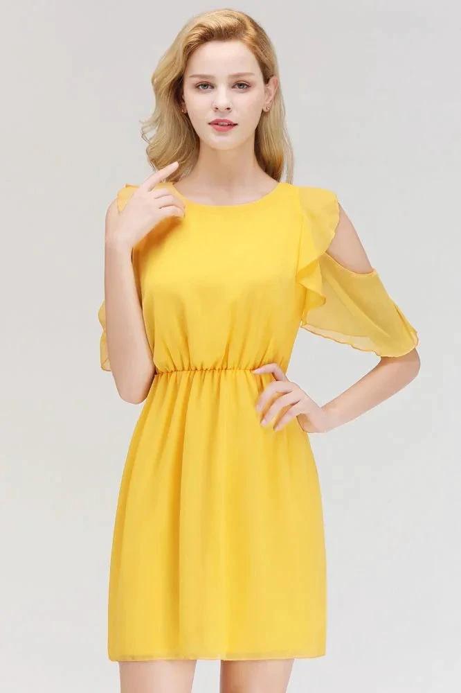 Elegant Mini Daily Casual Dresses Simple Tulle Sleeveless Evening Dresses