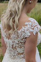 Elegant Wedding Dresses Long Tulle | Wedding dresses with lace