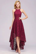 Fabulous A-Line Scoop Sleeveless Appliques Lace Bridesmaid Dresses