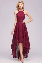 Fabulous A-Line Scoop Sleeveless Appliques Lace Bridesmaid Dresses