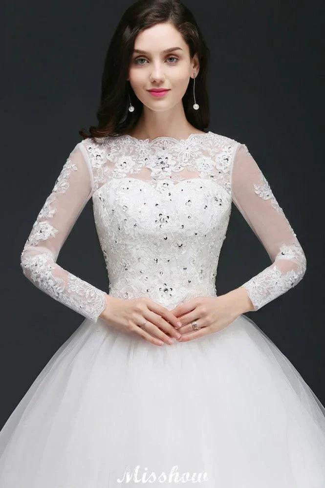 Gorgeous Tulle Ball Gowns Court Train Wedding Dresses