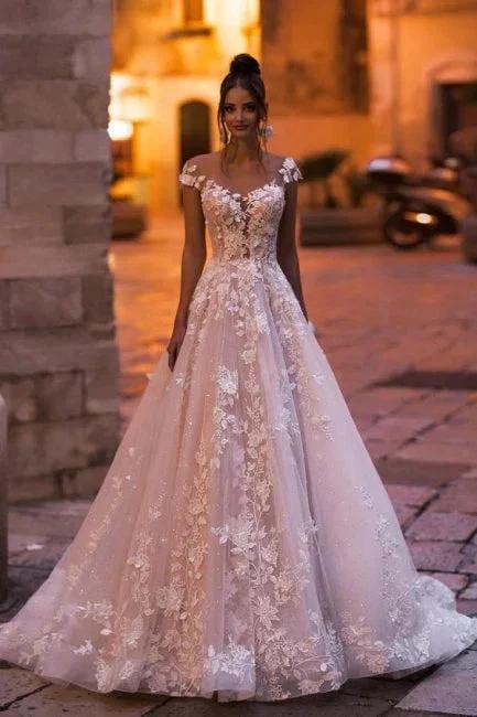 Gorgeous wedding dresses A line | Wedding dresses lace