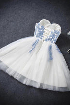 Homecoming Dress Sexy A-line Strapless Short Prom Dress Party Dress PD351
