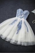 Homecoming Dress Sexy A-line Strapless Short Prom Dress Party Dress PD351