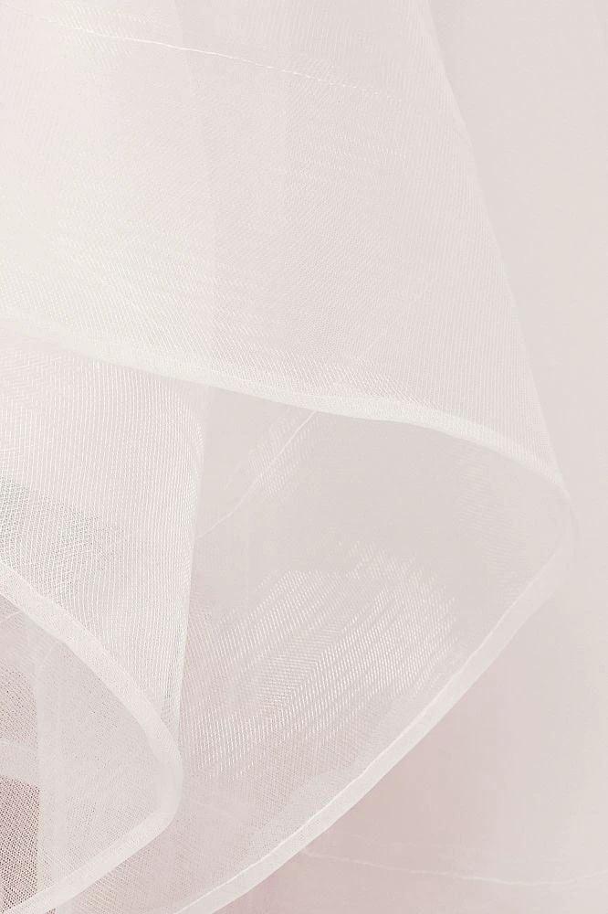 Ivory Sweetheart A-line Hi-lo Spaghetti Tulle Wedding Dresses with Ruffles