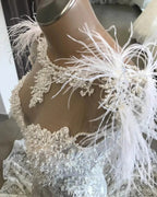 Long Mermaid Sweetheart Beading Appliques Lace Wedding Dress