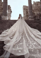 Long Sleeves Ball Gown Sweetheart Beading Floral Lace Wedding Dresses