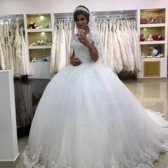Modern wedding dresses with lace | Princess Wedding Dresses