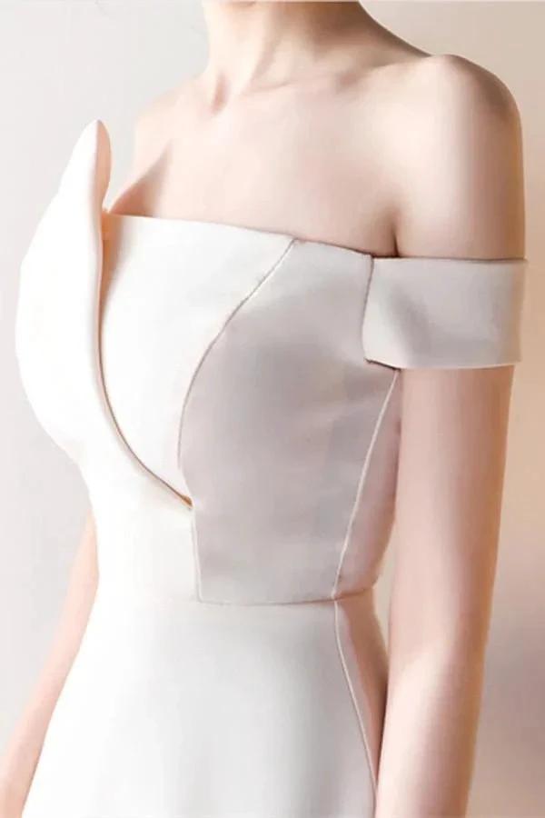 Off-the-Shoulder Pick-Ups A-Line Mini Homecoming Dress Party Dress PG147