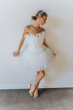 Strapless Homecoming Dress Short Hoco Dresses SYH5