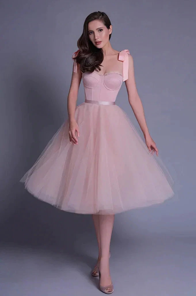 Pink Lovely Sweetheart Short Prom Dress Wedding Guest Dress