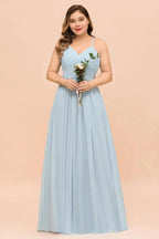 Plus Size Bridesmaid Dress Sweetheart Floor Length A-line Maid of Honor Dress
