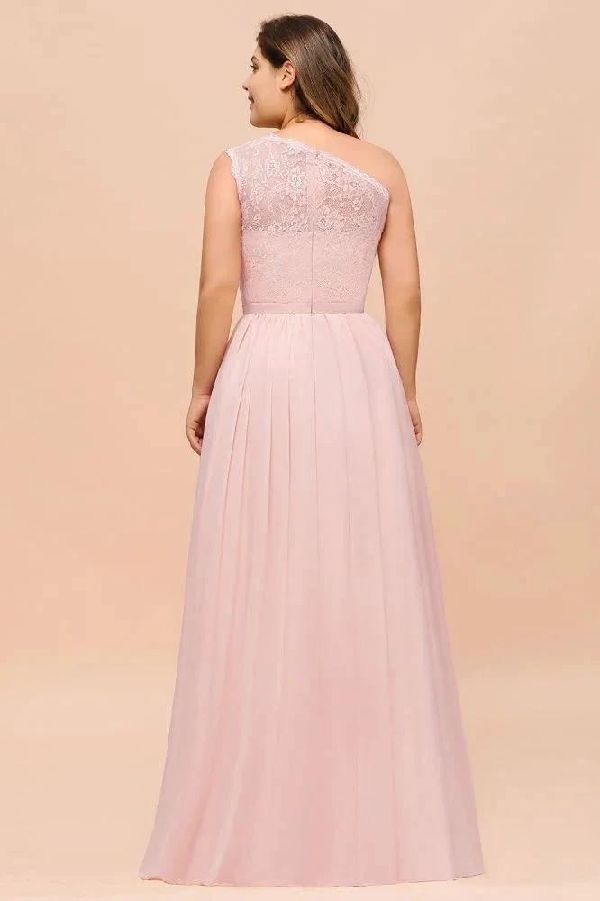 Plus Size Sleeveless aline Bridesmaid Dress Long Side Split Wedding Party Dress