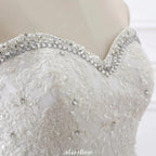 Princess Sweetheart Tulle Wedding Dress With Lace
