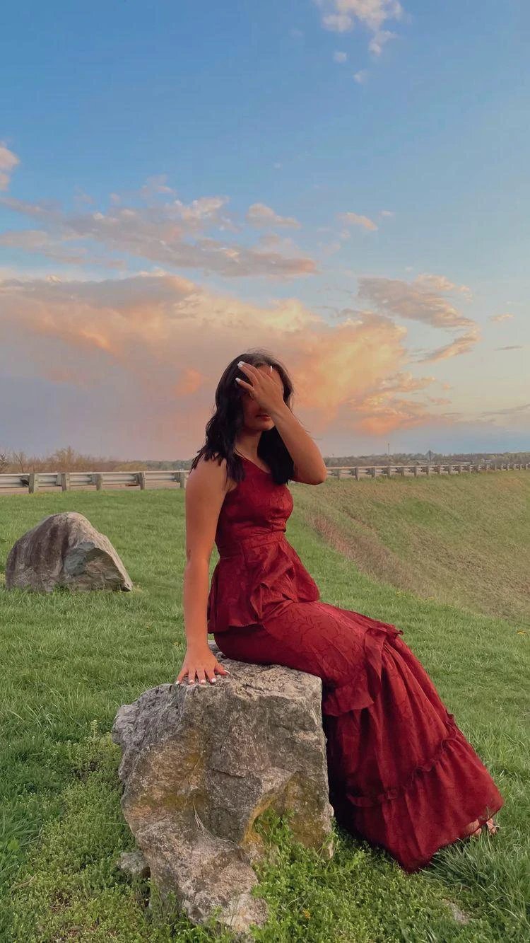 Romantic One Shoulder Vintage Prom Dress Stunning Evening Dress Y1105