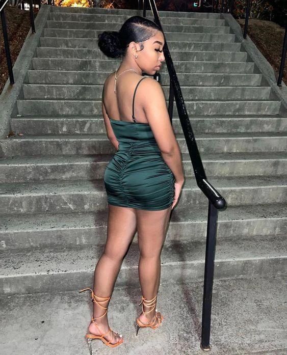 Sexy Spaghetti Straps Dress Birthday Outfit Dress Mini Homecoming Dress Y1822