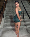 Sexy Spaghetti Straps Dress Birthday Outfit Dress Mini Homecoming Dress Y1822