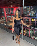 Sheath Homecoming Dresses 16th Birthday Outfits Black Girl Short Club Dress Y642
