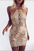 Sexy Sheath Sequins Mini Party Dress Homecoming Dress Graduation Dress PD407