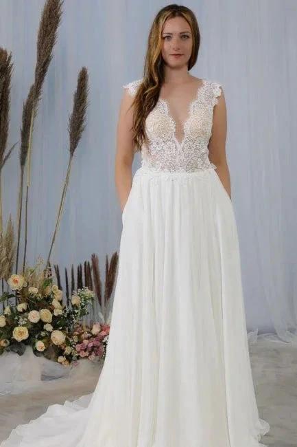 Simple wedding dresses with lace | Summer wedding dresses