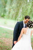 Spaghetti Straps Floor-Length Ivory Wedding Dress With Lace  WD117