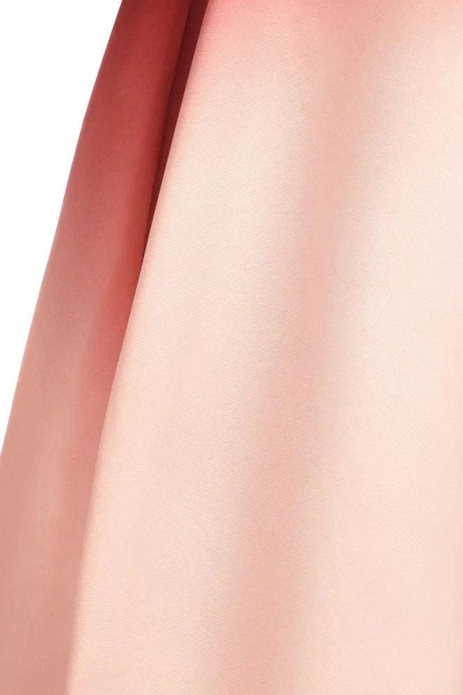 Strapless Gradient Satin Mini Party Dress Knee Length Homecoming Dress