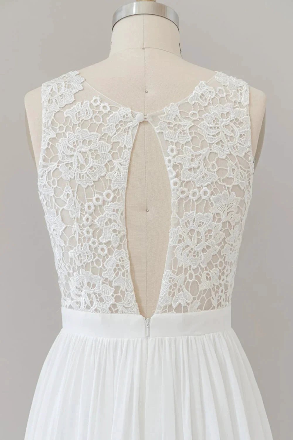 Straps Lace A-line Boho Wedding Dress