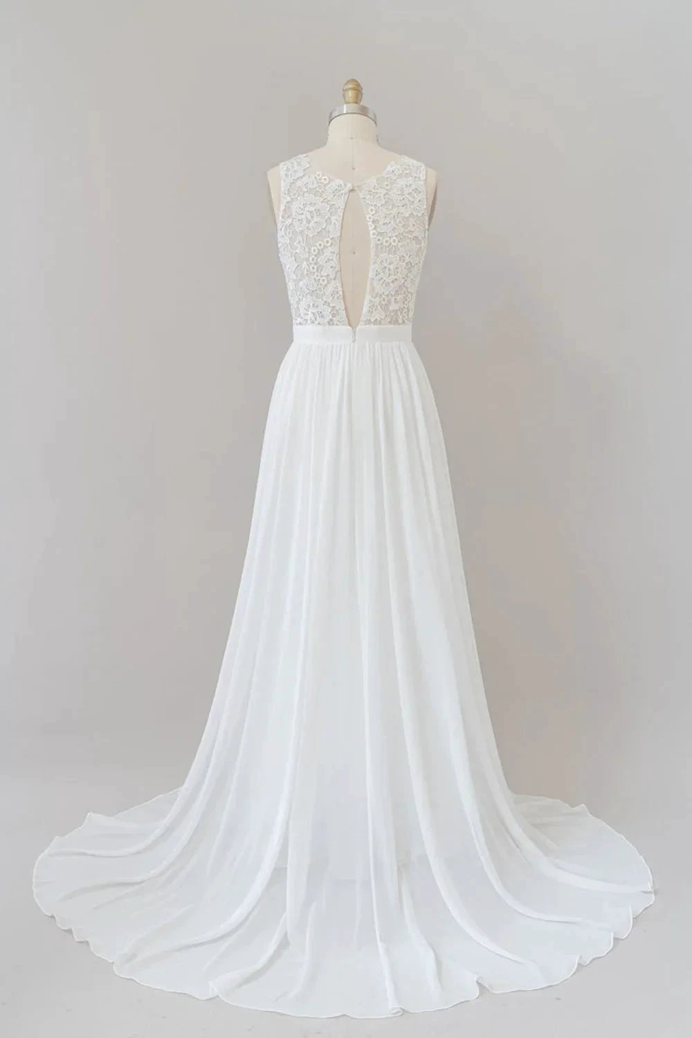 Straps Lace A-line Boho Wedding Dress