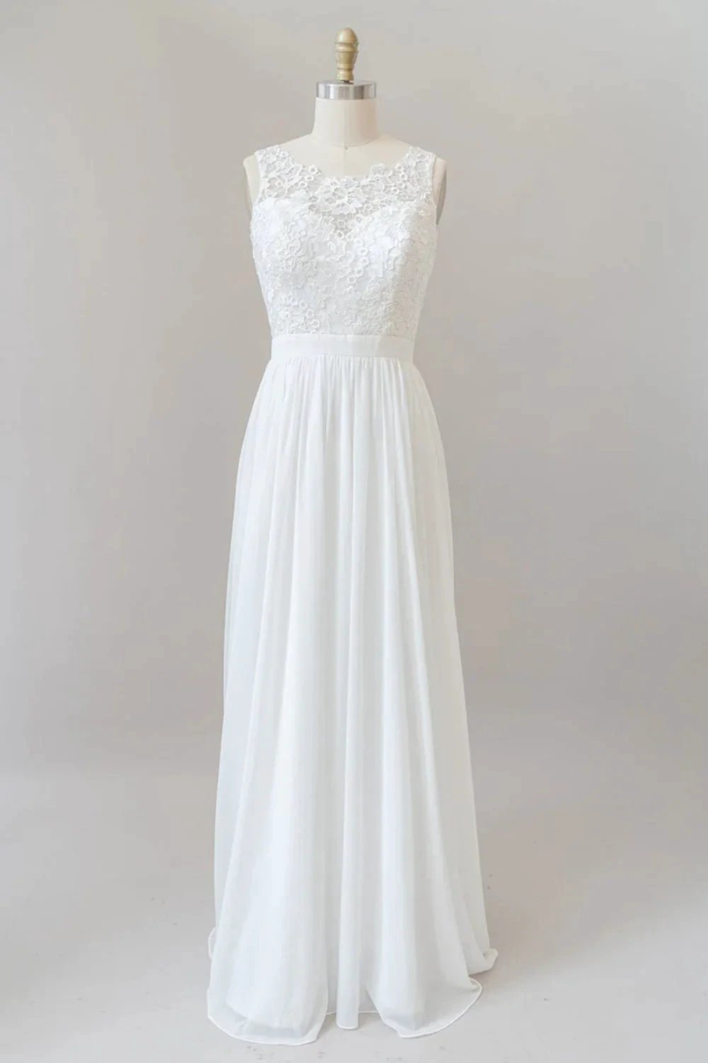 Straps Lace A-line Boho Wedding Dress