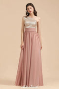 Stylish One Shoulder Sequins Chiffon Evening Party Dress Prom Dress