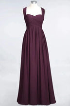 Sweetheart Bungurdy Tiered Lace Prom Dresses | Simple Cap Sleeves A-Line Evening Dresses
