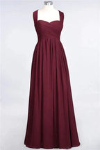 Sweetheart Bungurdy Tiered Lace Prom Dresses | Simple Cap Sleeves A-Line Evening Dresses