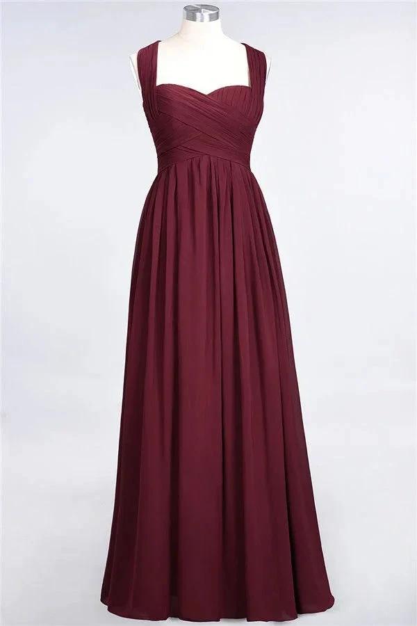 Sweetheart Bungurdy Tiered Lace Prom Dresses | Simple Cap Sleeves A-Line Evening Dresses