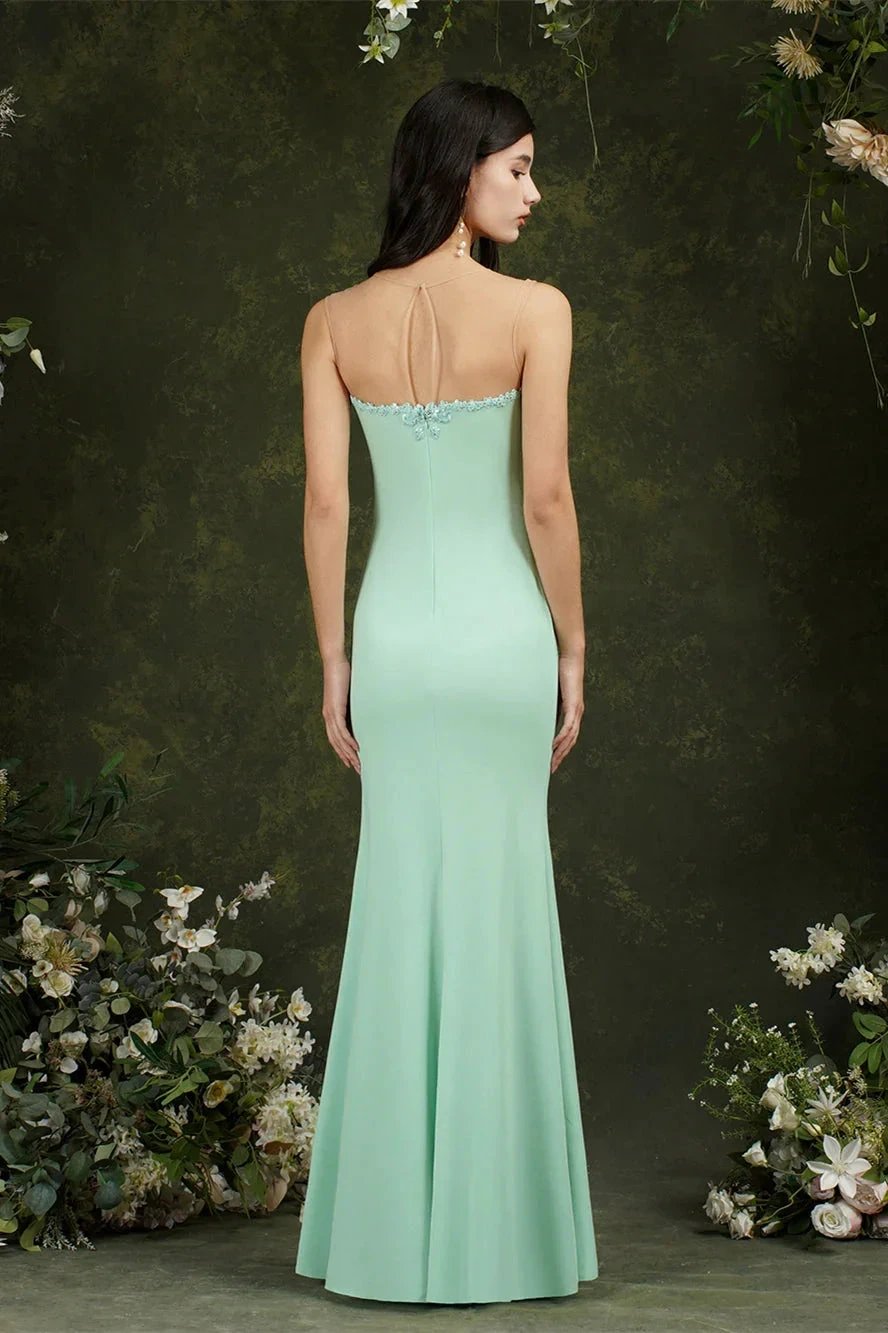 Sweetheart Floral Lace Tulle Mermaid Long Prom dress