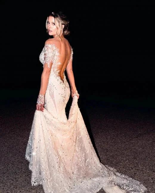 Vintage Lace Mermaid Wedding Dresses with Long Sleeves